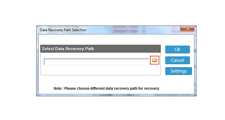 select destination path