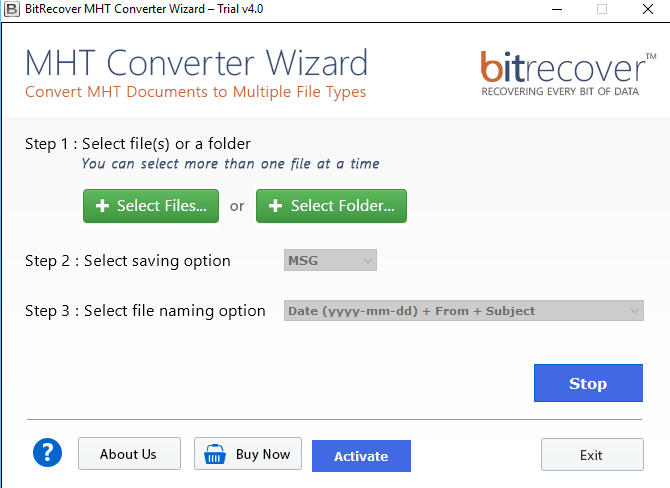 displaying destination path of converted data